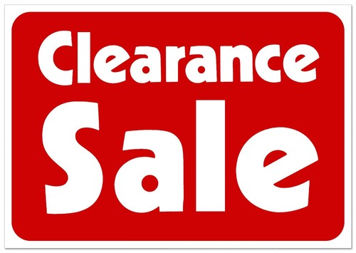 Clearance Sale Retail Store Sale Business Discount Promotion Message 11x7" signs - Picture 1 of 6