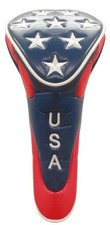USA Golf Head Cover with Stars - Fairway Wood with Zipper Closure