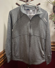  REEBOK Warrior Dash Women's Size L Full Zip Long Sleeve Activewear Jacket Gray