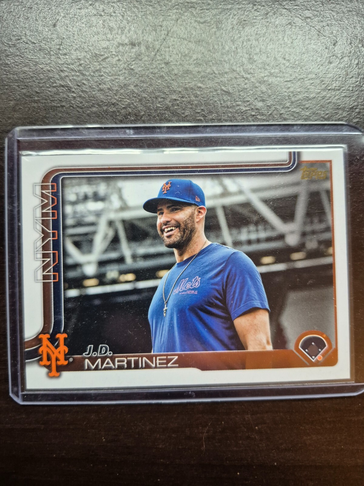 JD martinez ny mets topps 2025 series 2 golden mirror ssp