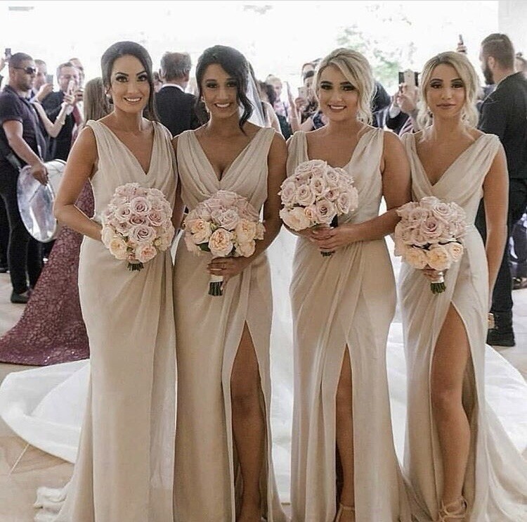 Champagne Bridesmaids Dress
