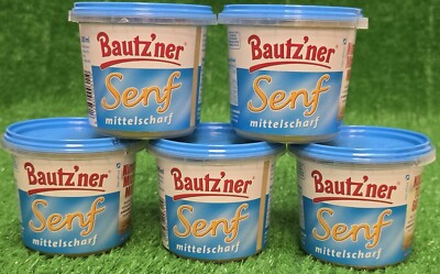 (14,90 /L) 3x Bautzner Senf MITTELSCHARF 200ml leckere Ostprodukte Versand 0 