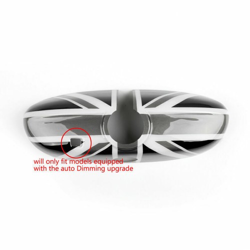 Union Jack Auto Dim Interior rétroviseur couverture Pour F56 MK3 MINI Cooper G A - Picture 3 of 4
