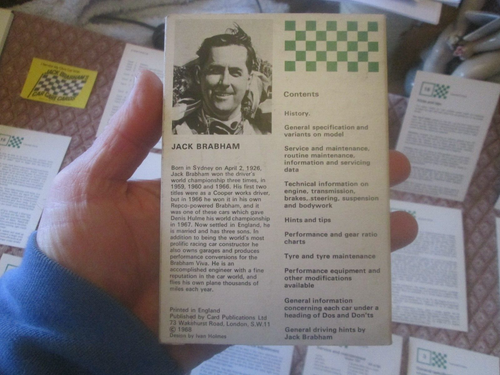 jack brabhams car care cards vauxhall victor service your own car circa 1968 - Picture 3 of 18