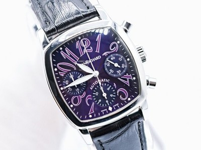 Jean Richard TV Screen Chronograph Automatic Watch Purple Ref 25006
