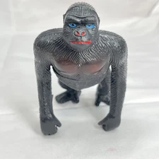 Vintage Jaru Plastic Gorilla With Blue Eyes 5” Tall
