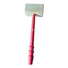 Red Wooden Mallet / Meat Tenerizer.