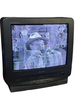Quasar VV-2006 Vv2006 20" CRT TV VCR VHS Combo Retro Gaming TV Tested Working