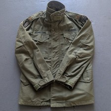 Vintage 1966 US Army M-65 Field Jacket 17th Airborne DSA 100-3378 Small Reg