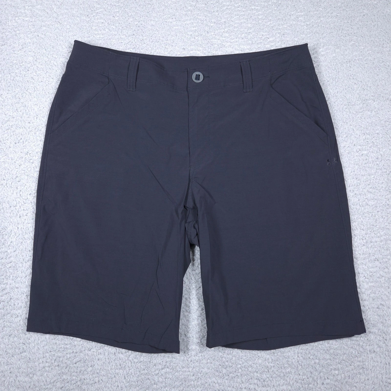 Under Armour Fish Hunter Shorts Men's 34 Black 9" Nylon Stretch Performance
