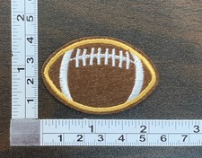 Football Embroidered Iron On Patch