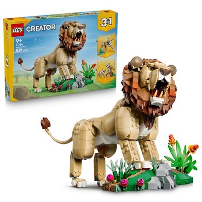 LEGO Creator 3-in-1-Set 31386 Wilde Tiere: Majestätischer Löwe, Bauset