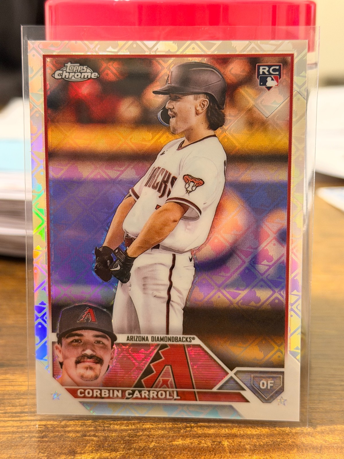 2023 Topps Chrome Logofractor Corbin Carroll #95 Refractor (RC) Image Variation