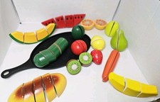Melissa Doug Wooden Play Food / Kitchen Cutting Fruits Toys And Accesories