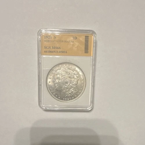 1921 Morgan Silver Dollar $1 Coin San Francisco 0.9 Fine