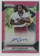 2016 Panini Prizm Rookie Auto Pink Prizm Keith Marshall #RA-KMS Auto 1m8