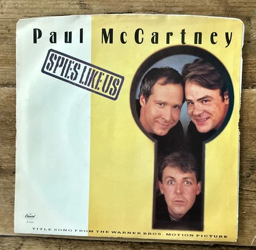 ORIGINAL 1985 Paul McCartney 45 "Spies Like Us" w/picture sleeve variation