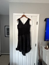 Donna Ricco New York Silk Ruched V-Neck Cocktail Dress Size 12