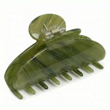 Large Acetate Hair Claw Clips 4 Inch, Cute Green Non-Slip Hair Claws for green