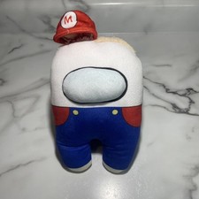 MONG US SUPER MARIO STUFFED PLUSH TOY APROX 8"INCHES