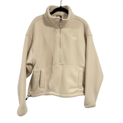 #ad The North Face Reset 1 2 Zip Fleece Pullover Cream Size M $45.00