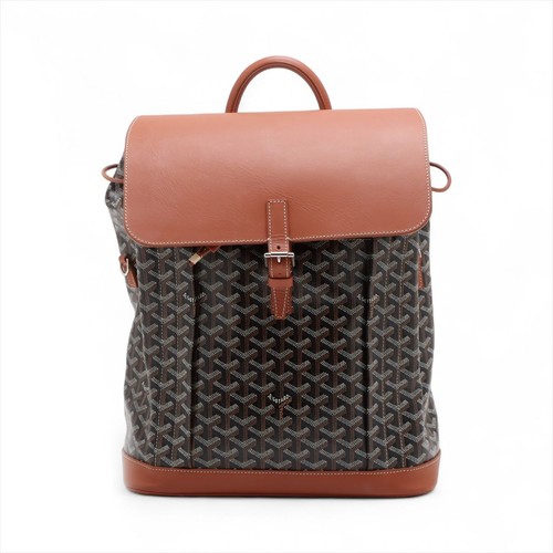 Goyard Alpan Backpack PVC / Leather Brown Unisex Bag #ALB2600