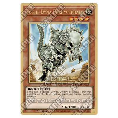 YuGiOh Maximum Gold El Dorado Fossil Dyna Pachycephalo (Premium Gold Rare) MG...