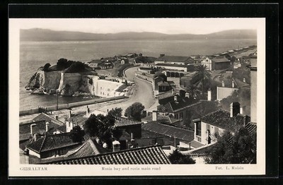 Gibraltar, Rosia Bay and Rosia Main Road, Ansichtskarte 