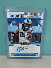 2024 Panini Contenders #151 Dillon Johnson Rookie Auto Carolina Panthers