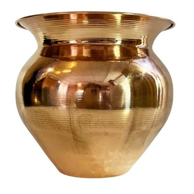 Indischer Kupfer Lota Topf - Reines Kupfer Gefäß Für Hindu Pooja & Gebete