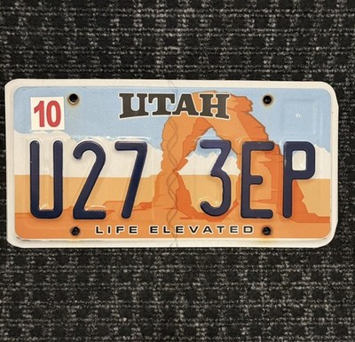 Original US Auto Kennzeichen Nummernschild USA   Utah Life Elevated 