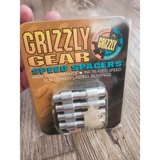 Grizzly Gear Speed Spacers Aluminum Skateboard Bearing Spacers 8 Pack USA Made