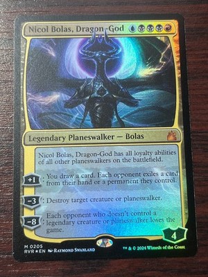 1x FOIL NICOL BOLAS, DRAGON-GOD - Ravnica - MTG - Magic the Gathering