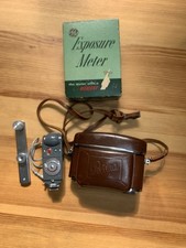 Kodak Retina IIIc Camera Bundle Leather Case, GE Exposure Meter, Honeywell Flash