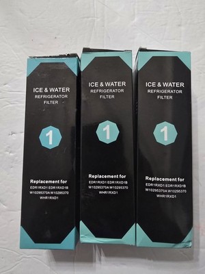 Whirlpool EDR1RXD1 Refrigerator Water Filter 1 | OEM Certified | 3- Pack Genuine