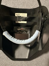 Flip Down Welding Hood with Auto Darkening Lens. It Is Lightly Used Great Shape