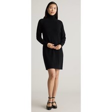 Quince Mongolian Cashmere Turtleneck Dress