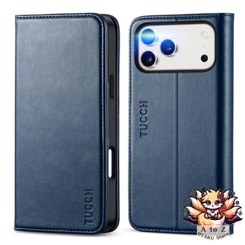 NEW TUCCH iPhone 17 Pro Max 6.9-inch Folio Case with Three Card Slots Strap Hole