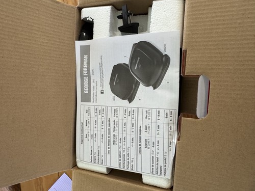 George Foreman Indoor Grill 2 Serving Grilled Sandwich Press Less Fat GR0040B - 第 4/5 張圖片
