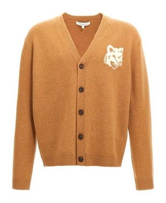Maison Kitsune Fox Head Intarsia Comfort Cardigan 151060937