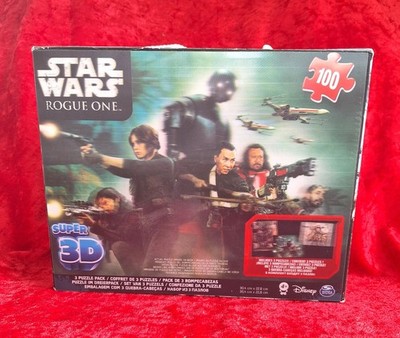 Star Wars Rogue One Super 3D 3 x PUZZLE PACK 100 TEILE PRO PUZZLE