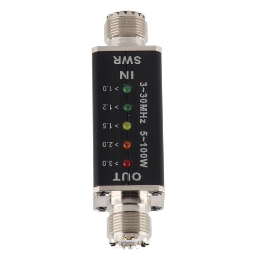 Mini SWR Meter For Antenna Radio With LED Indicator Battery Low Power - Zdjęcie 5 z 12