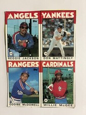 Topps Complete Panel Card #1 Reggie Jackson Mattingly McDowell McGee