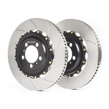 GiroDisc A1-031 Slotted 2-Piece Front Brake Rotors for 1997-2012 Porsche 911