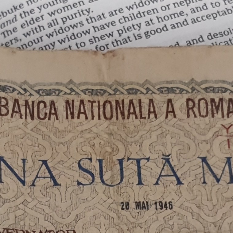 Romania 100 Lei Banknote 1946 Banca Nationala a Romaniei