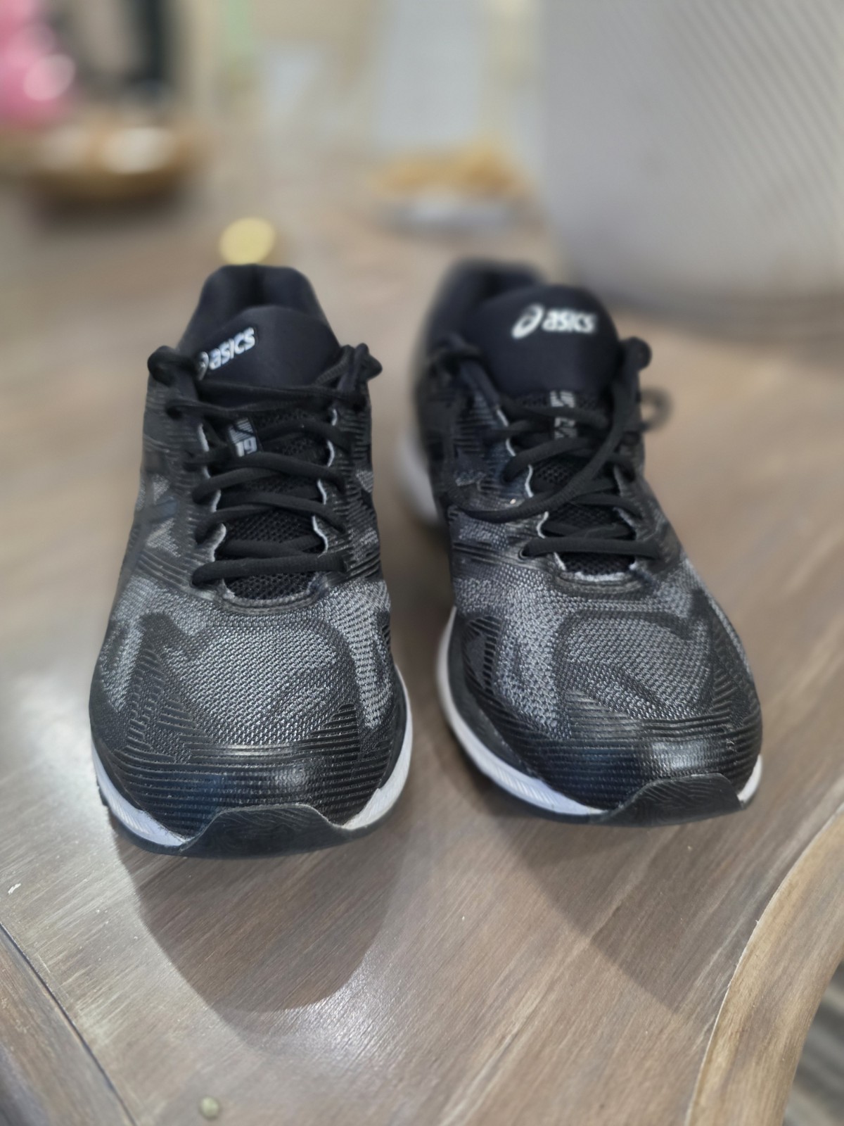 Asics GEL Nimbus 19 Men&rsquo;s Size 10.5 D Med &lsquo;Black Silver&rsquo; Running Shoes