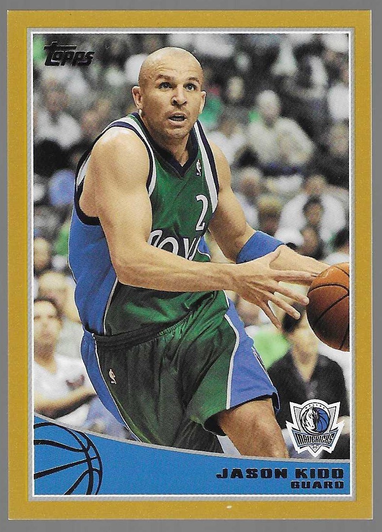 2009-10 Topps Gold (1505/2009) #55, Jason Kidd (Dallas Mavericks)