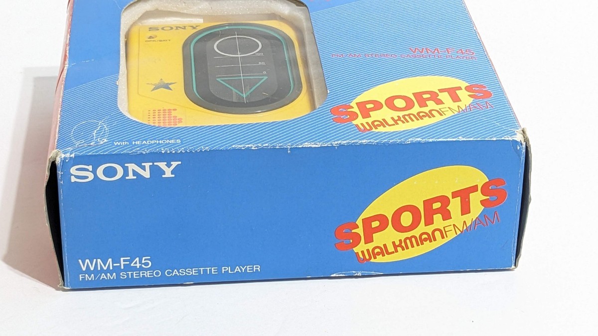 Sony Walkman Sports Stereo Cassette Player WM-45 in Box Vintage