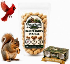 Premium Raw Peanuts for Squirrels   2LB Bulk Squirrel Food   Unsalted Peanuts...