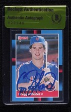 BAS 1988 Donruss Gregg Jefferies (Solid Blue Upper Right Corner) Authentic ow6